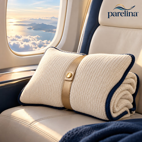 parelina™ CabinSoft Travel Blanket & Pillow — featured lifestyle image