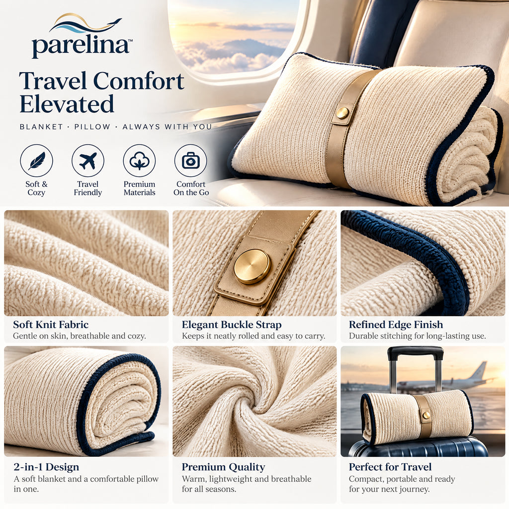 parelina™ CabinSoft Travel Blanket & Pillow — image 4